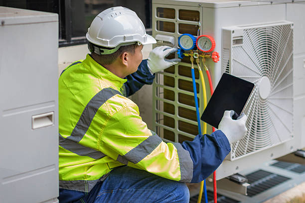 Professional Hvac Installation technician working in Rockville Centre, NY
